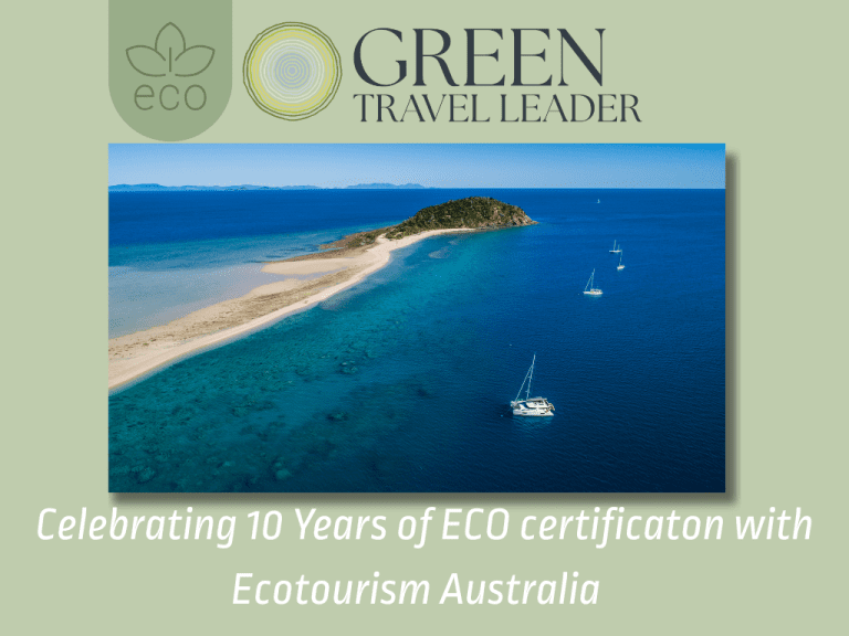 Cumberland Charter Yachts Recognised as a Green Travel Leader by Ecotourism Australia